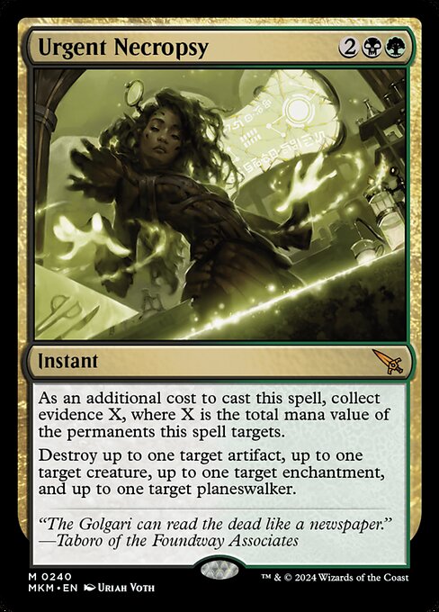 Urgent Necropsy [Foil]