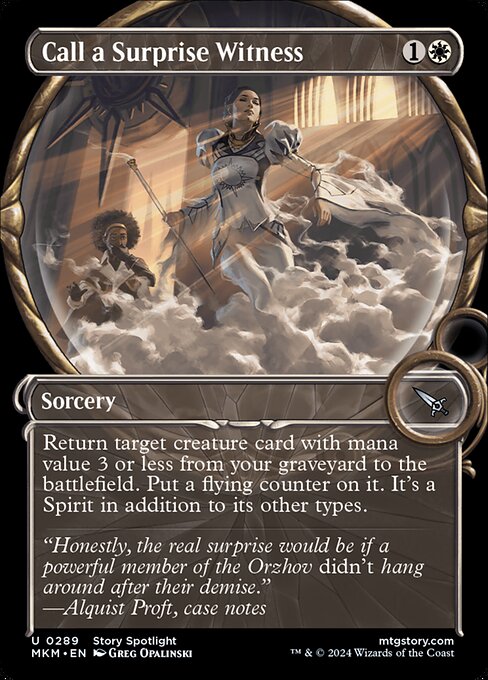 Call a Surprise Witness [Showcase Foil]