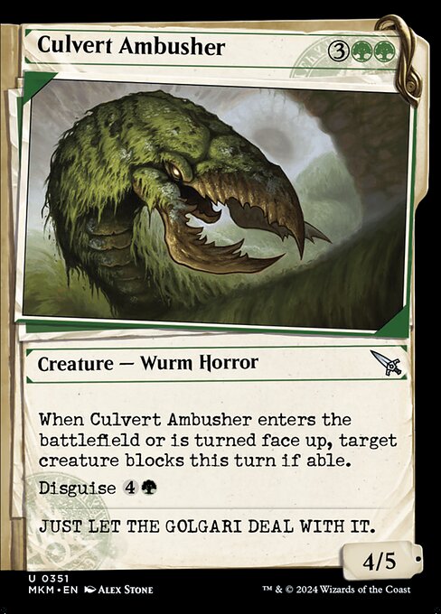 Culvert Ambusher [Showcase]
