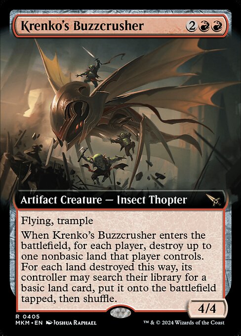 Krenko's Buzzcrusher [Extended Artwork Foil]