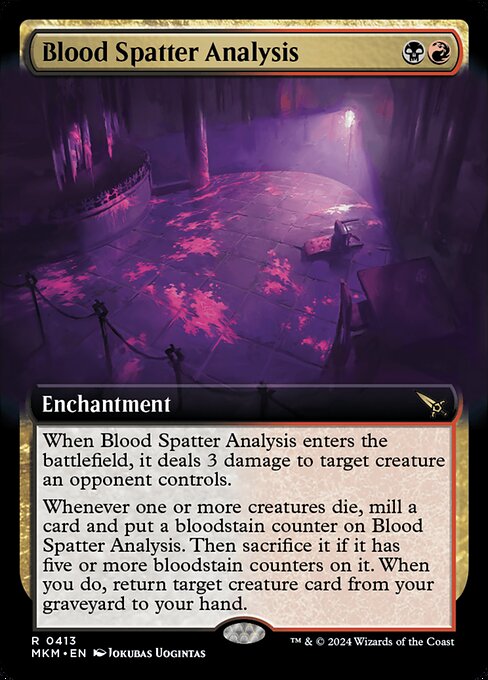 Blood Spatter Analysis [Extended Artwork Foil]