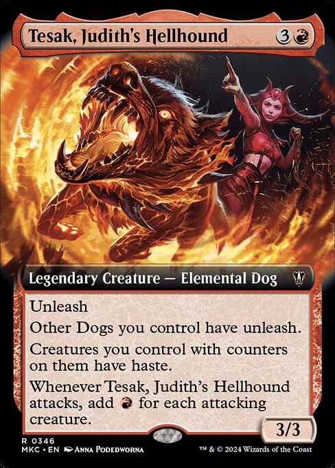 Tesak, Judith's Hellhound [Extended Artwork Foil]